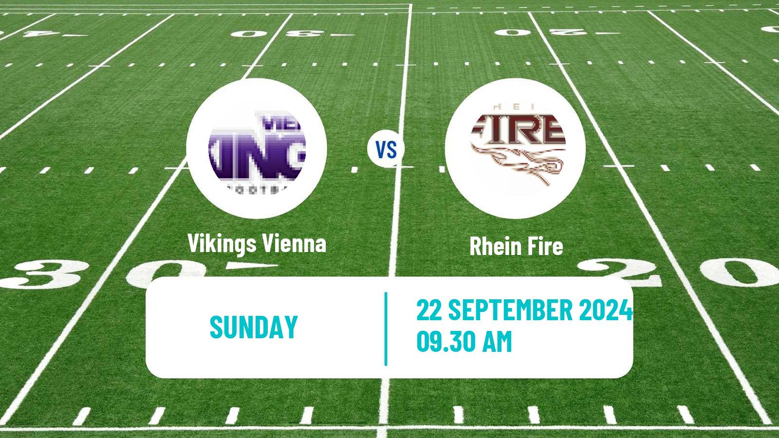 American football European League of American Football Vikings Vienna - Rhein Fire