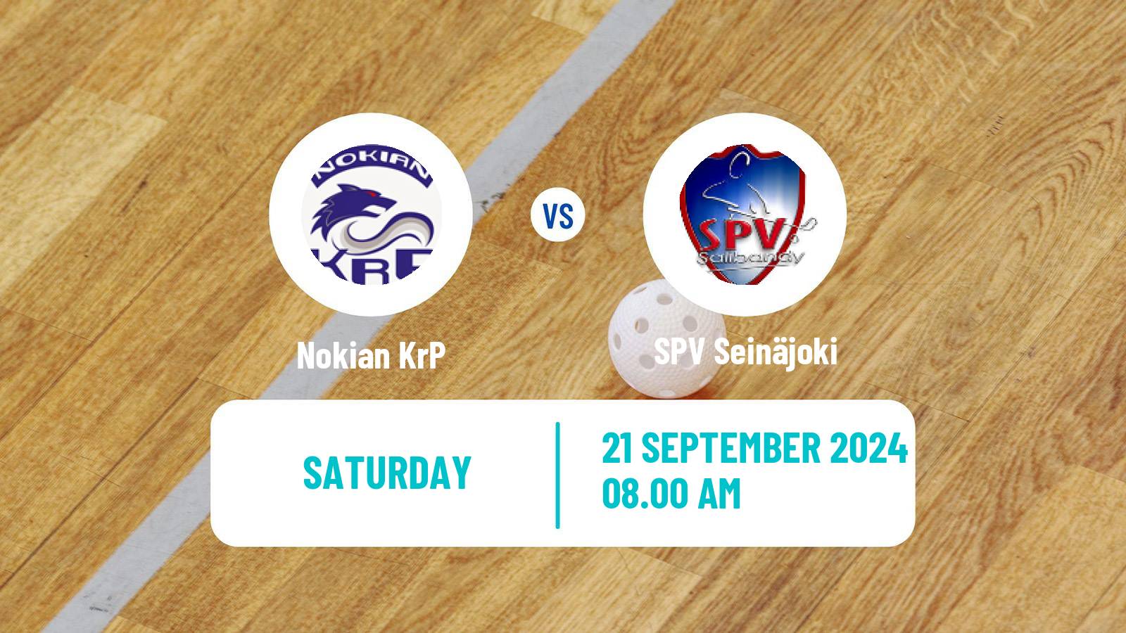 Floorball Finnish F-Liiga Nokian KrP - SPV Seinäjoki