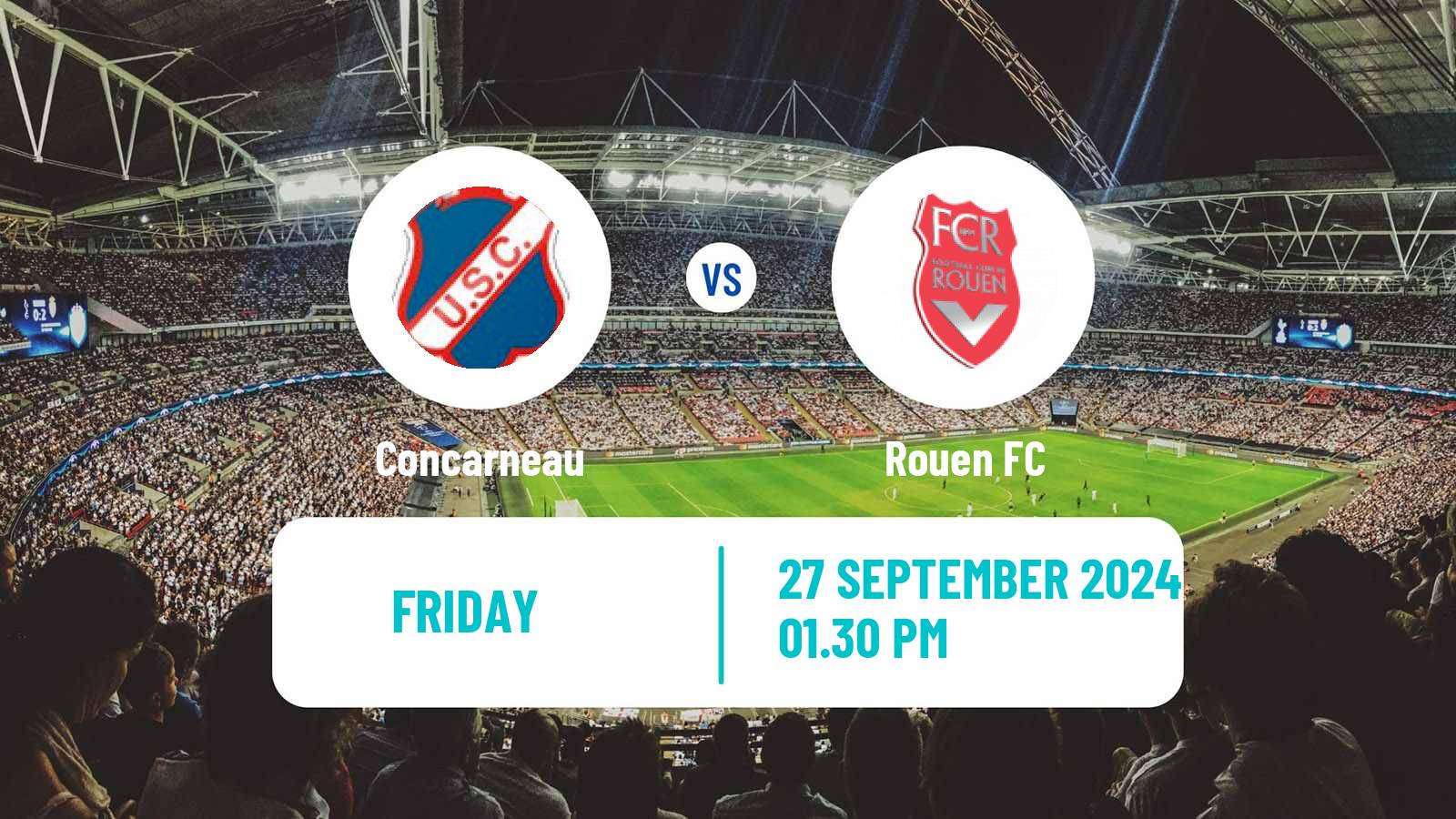 Soccer French National League Concarneau - Rouen FC