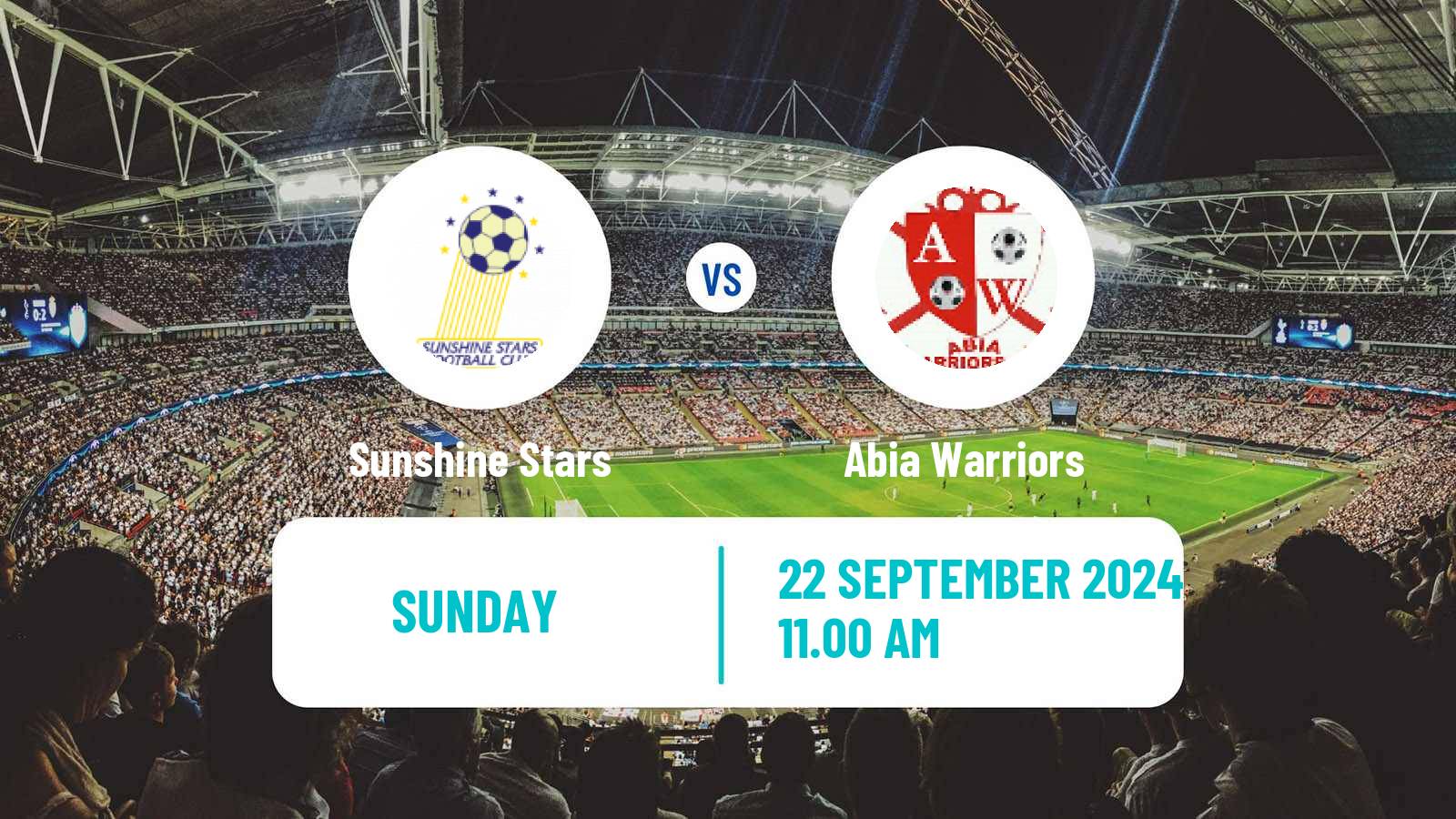 Soccer Nigerian Premier League Sunshine Stars - Abia Warriors