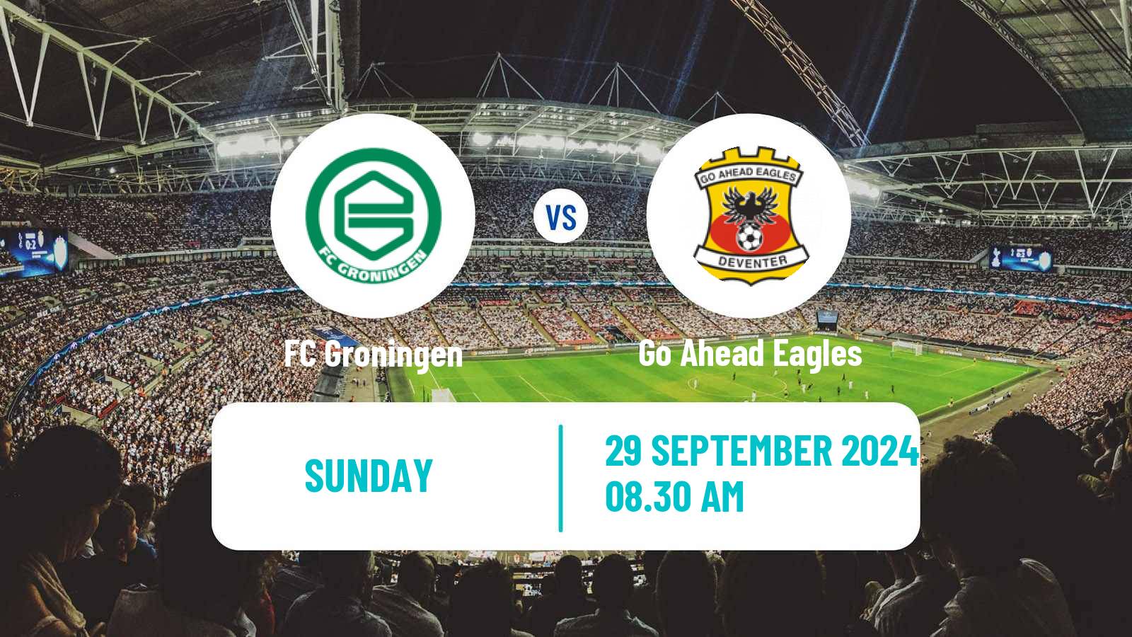 Soccer Dutch Eredivisie Groningen - Go Ahead Eagles