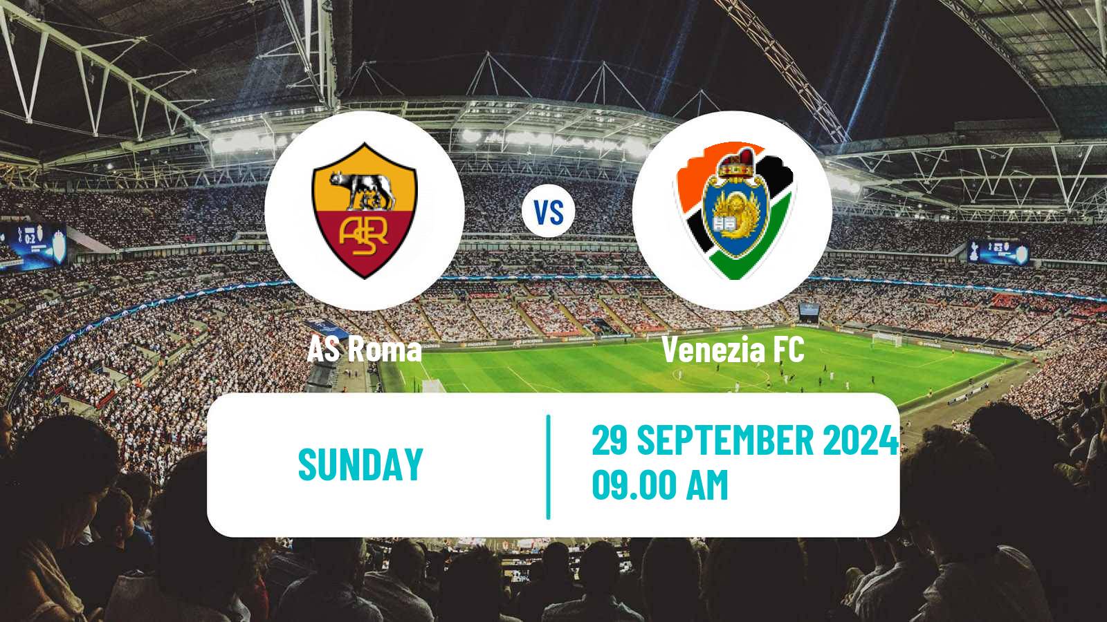 Soccer Italian Serie A Roma - Venezia