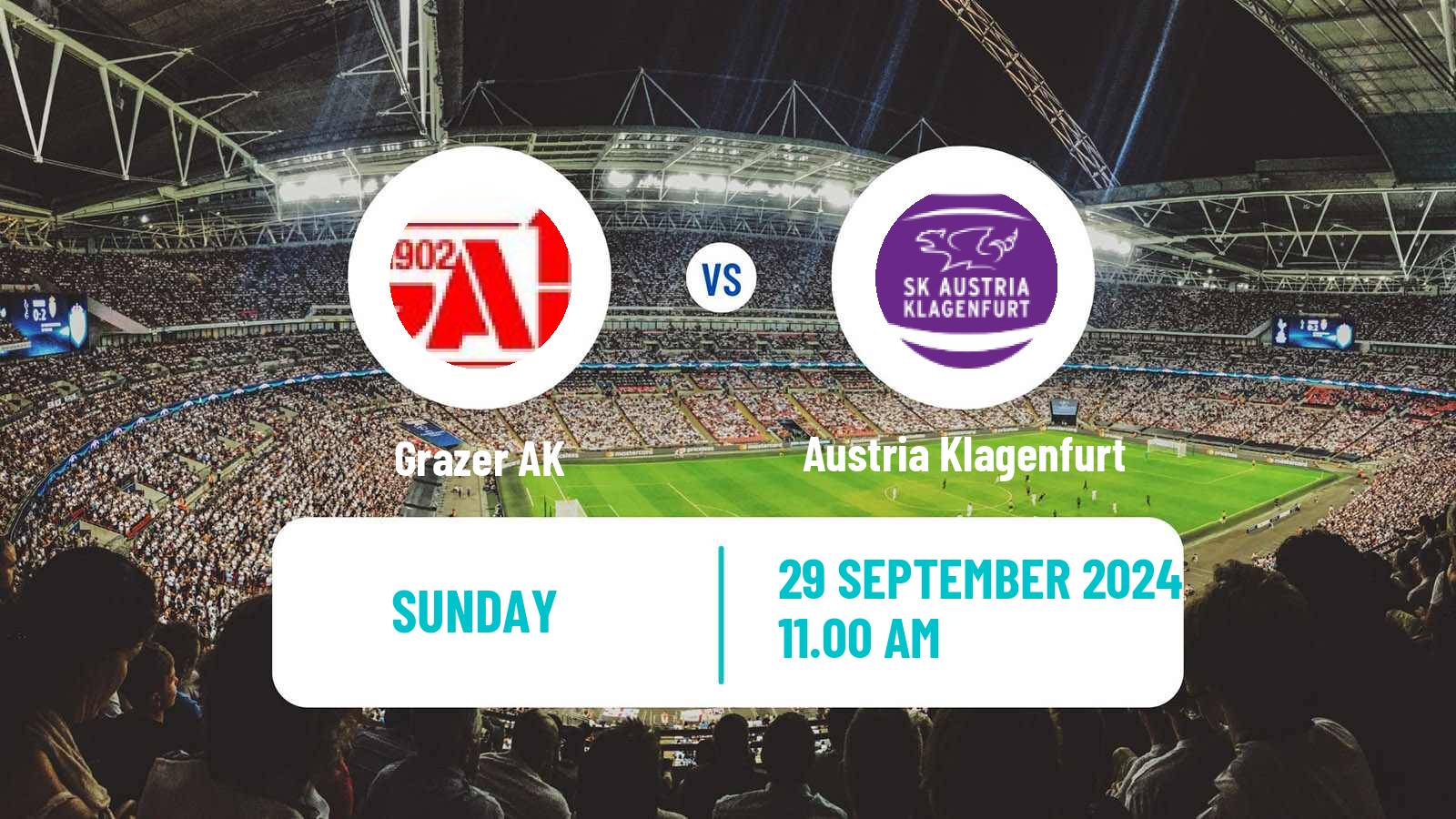 Soccer Austrian Bundesliga Grazer AK - Austria Klagenfurt