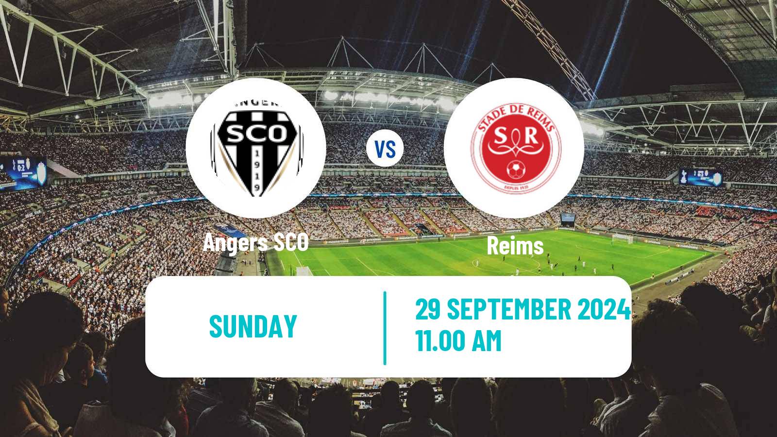 Soccer French Ligue 1 Angers - Reims