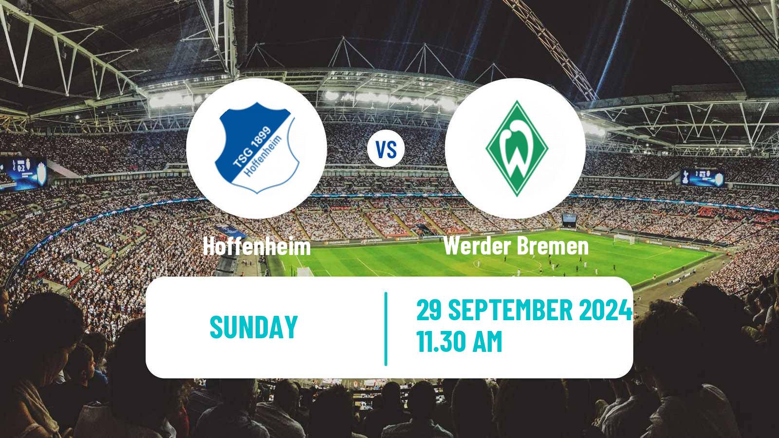 Soccer German Bundesliga Hoffenheim - Werder Bremen