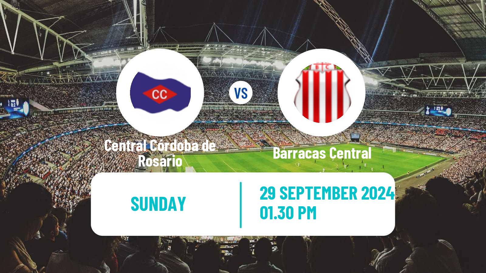 Soccer Argentinian Liga Profesional Central Córdoba de Rosario - Barracas Central