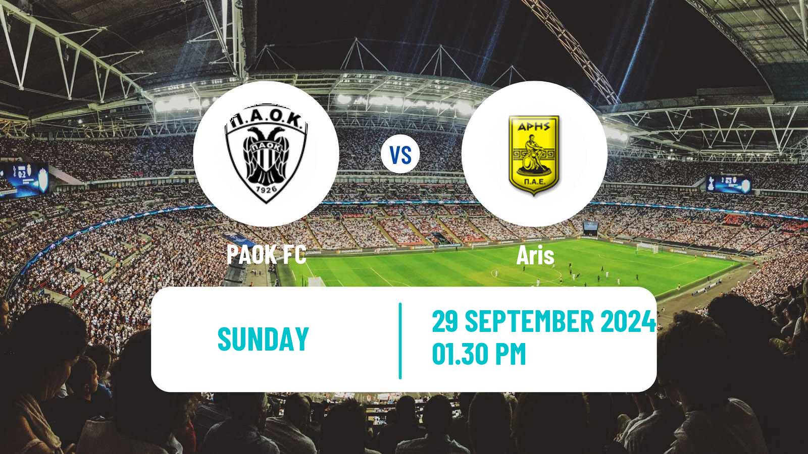 Soccer Greek Super League PAOK - Aris