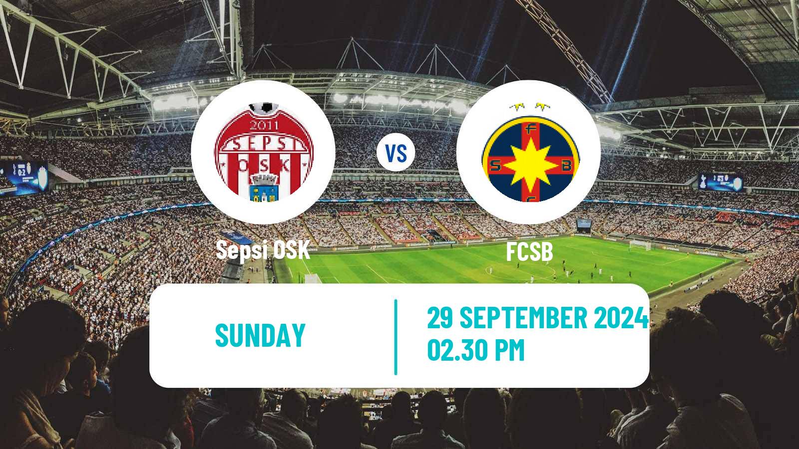 Soccer Romanian Liga 1 Sepsi OSK - FCSB