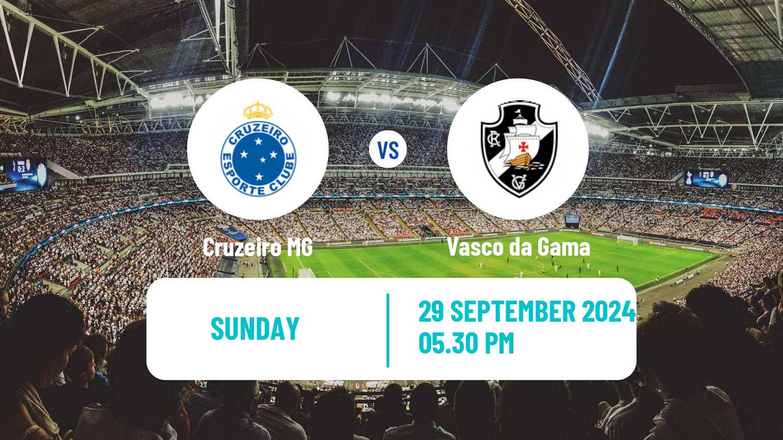 Soccer Brazilian Serie A Cruzeiro - Vasco da Gama