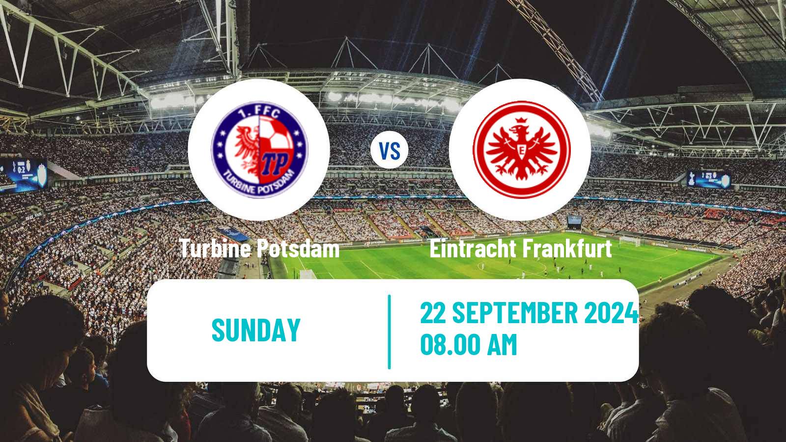 Soccer German Bundesliga Women Turbine Potsdam - Eintracht Frankfurt