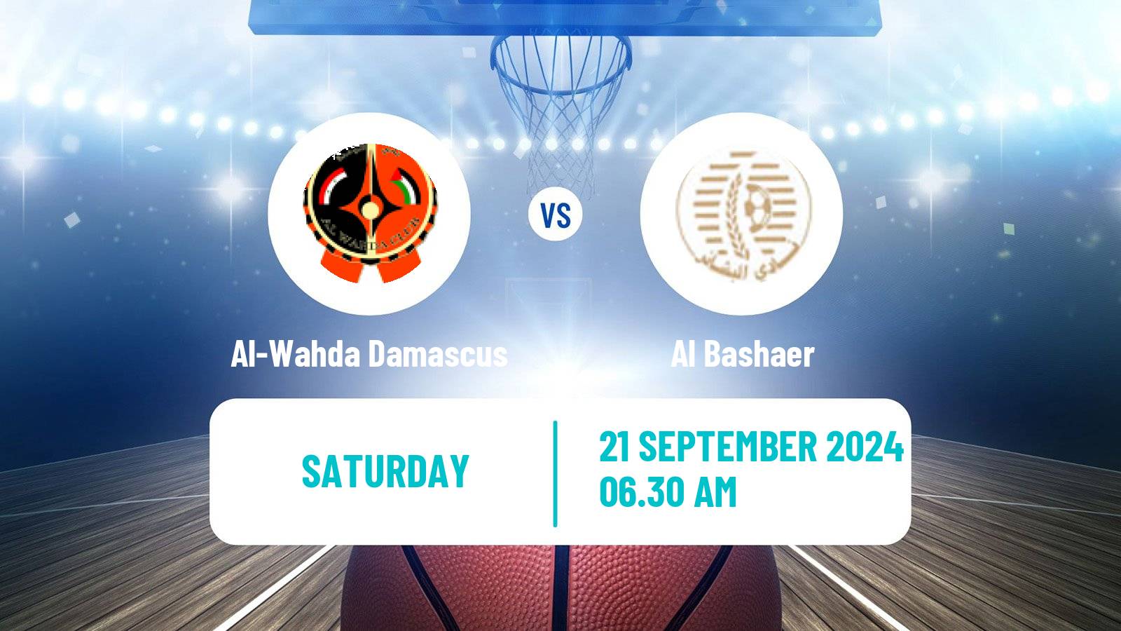 Basketball Club Friendly Basketball Al-Wahda Damascus - Al Bashaer