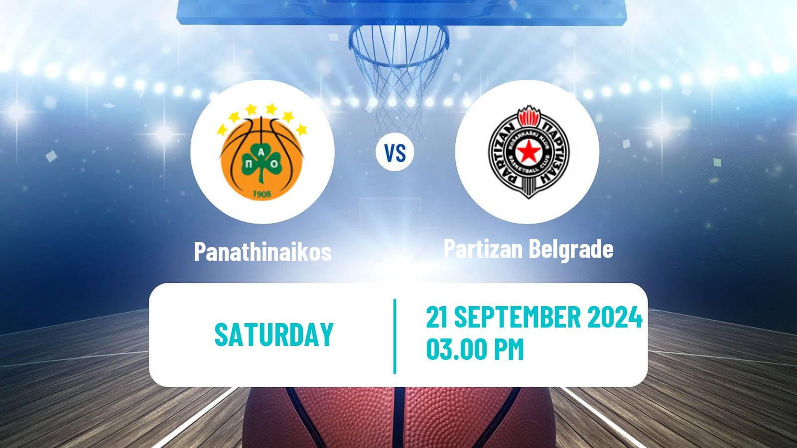 Basketball Club Friendly Basketball Panathinaikos - Partizan Belgrade