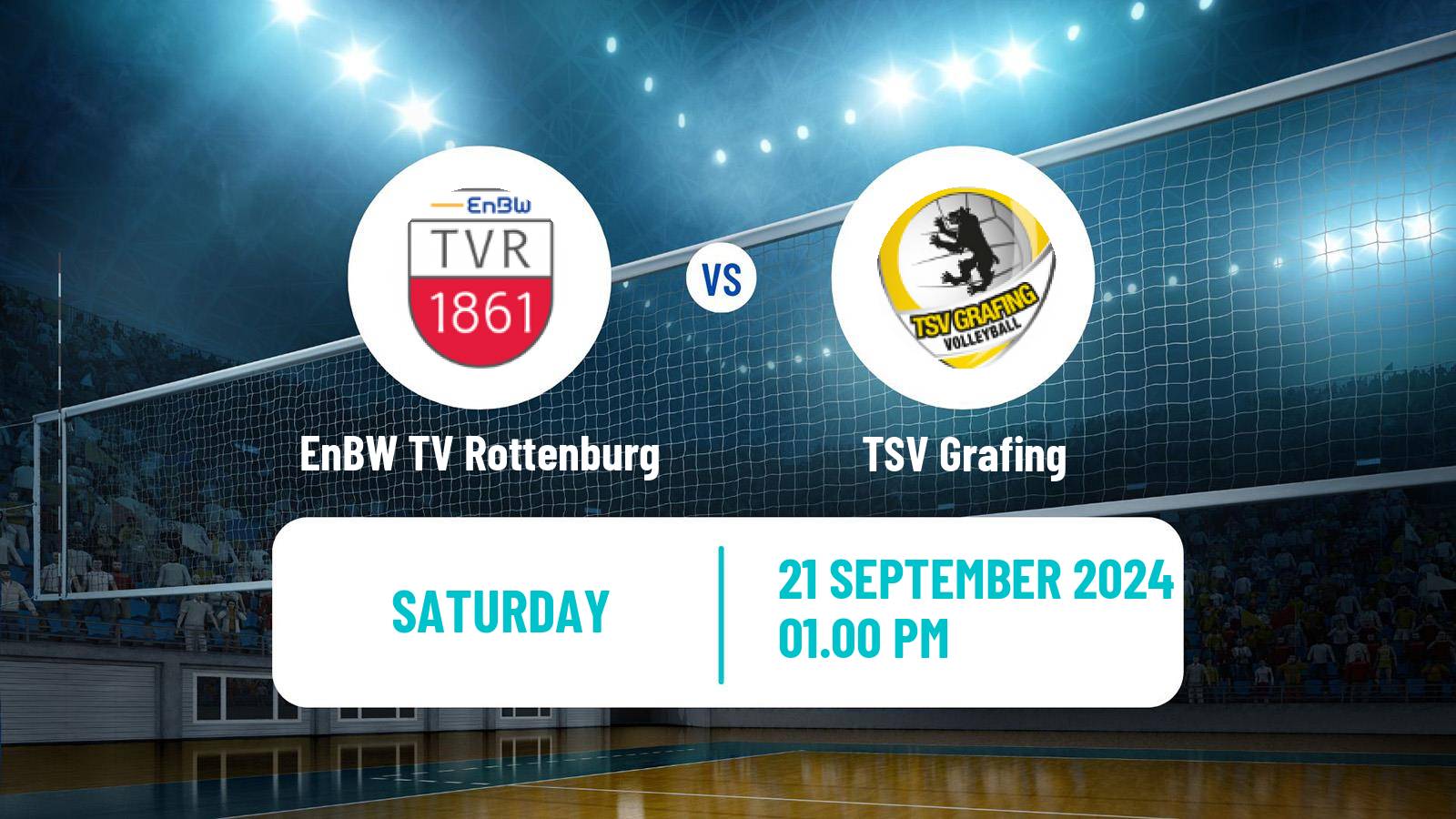 Volleyball German 2 Bundesliga South Volleyball EnBW TV Rottenburg - Grafing