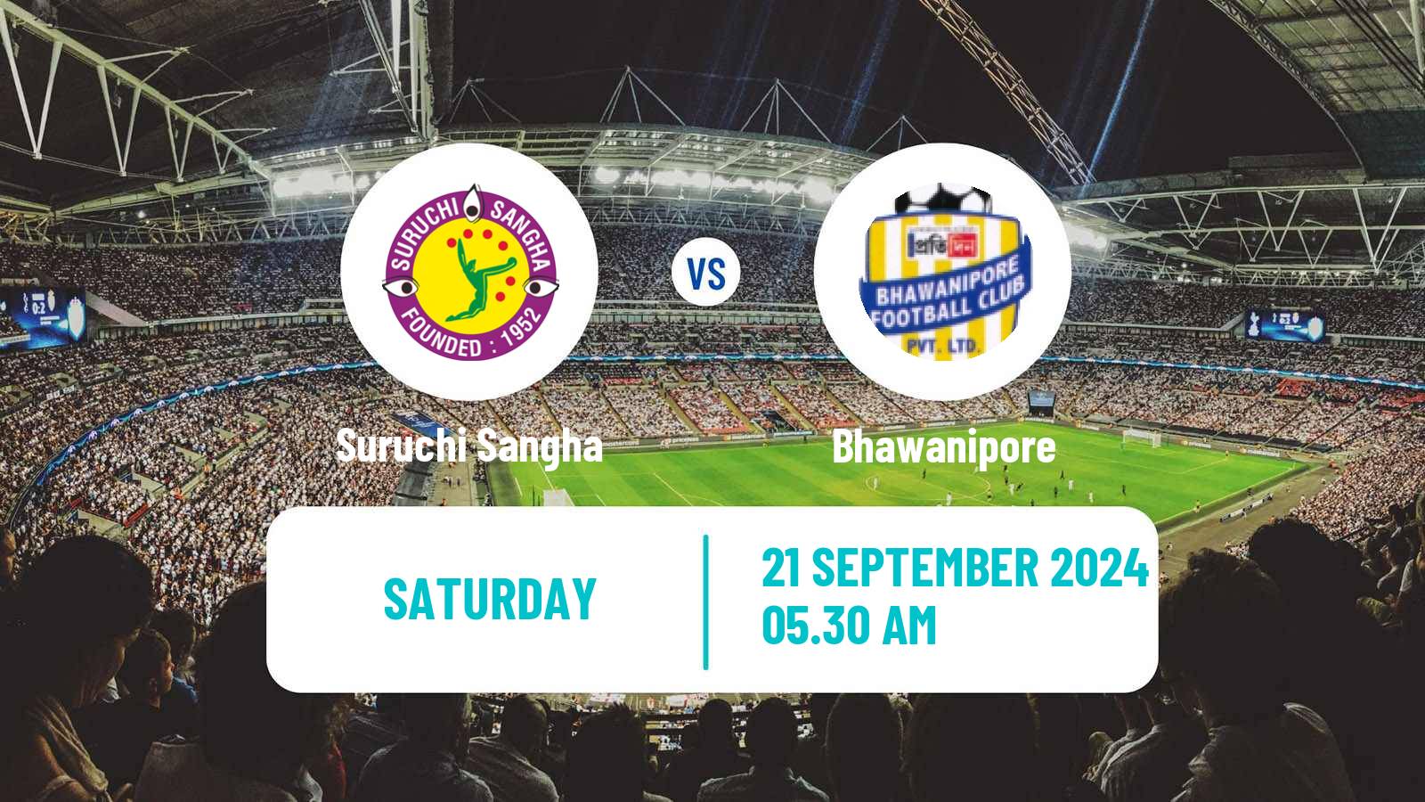 Soccer Calcutta Premier Division Suruchi Sangha - Bhawanipore