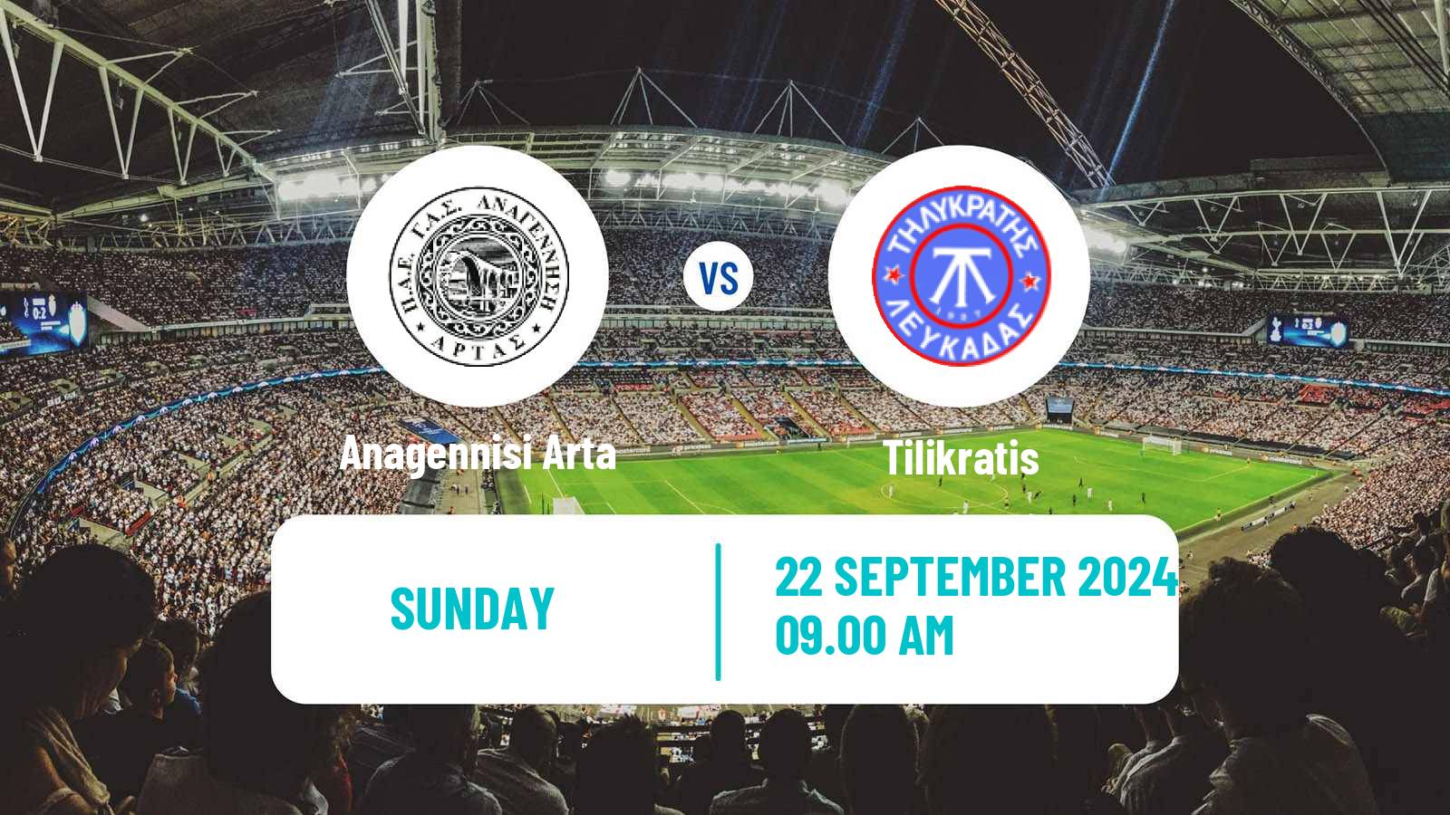 Soccer Greek Gamma Ethniki - Group 2 Anagennisi Arta - Tilikratis