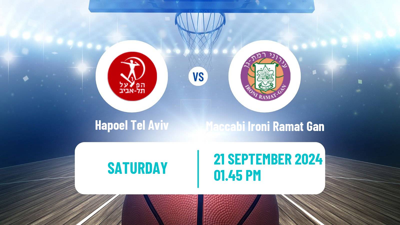 Basketball Israeli League Cup Hapoel Tel Aviv - Maccabi Ironi Ramat Gan