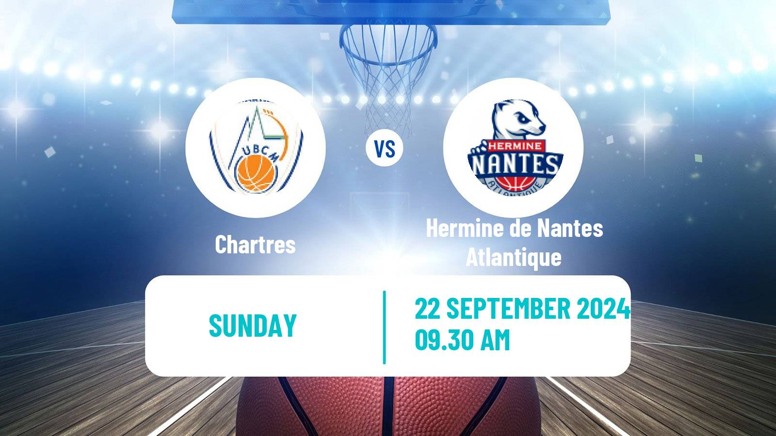 Basketball French LNB Pro B Chartres - Hermine de Nantes Atlantique