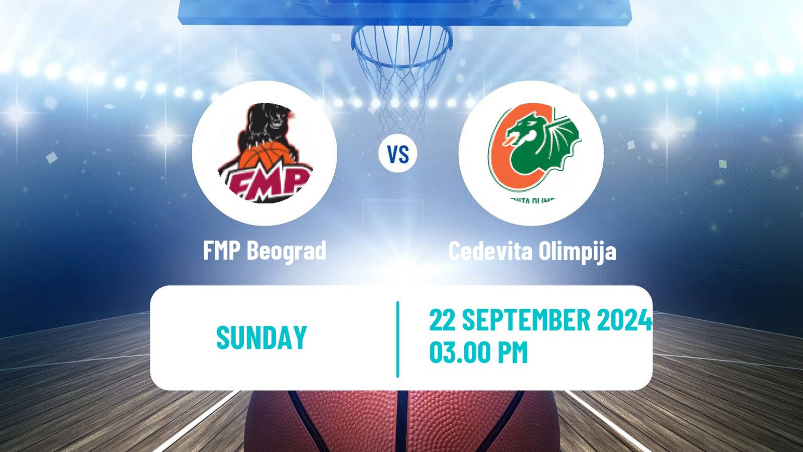 Basketball Adriatic League FMP Beograd - Cedevita Olimpija