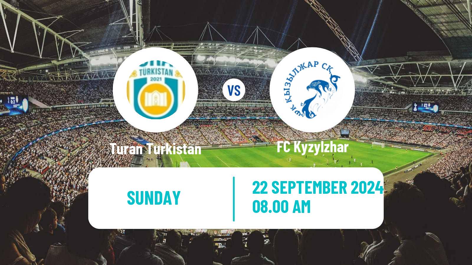 Soccer Kazakh Premier League Turan Turkistan - Kyzylzhar