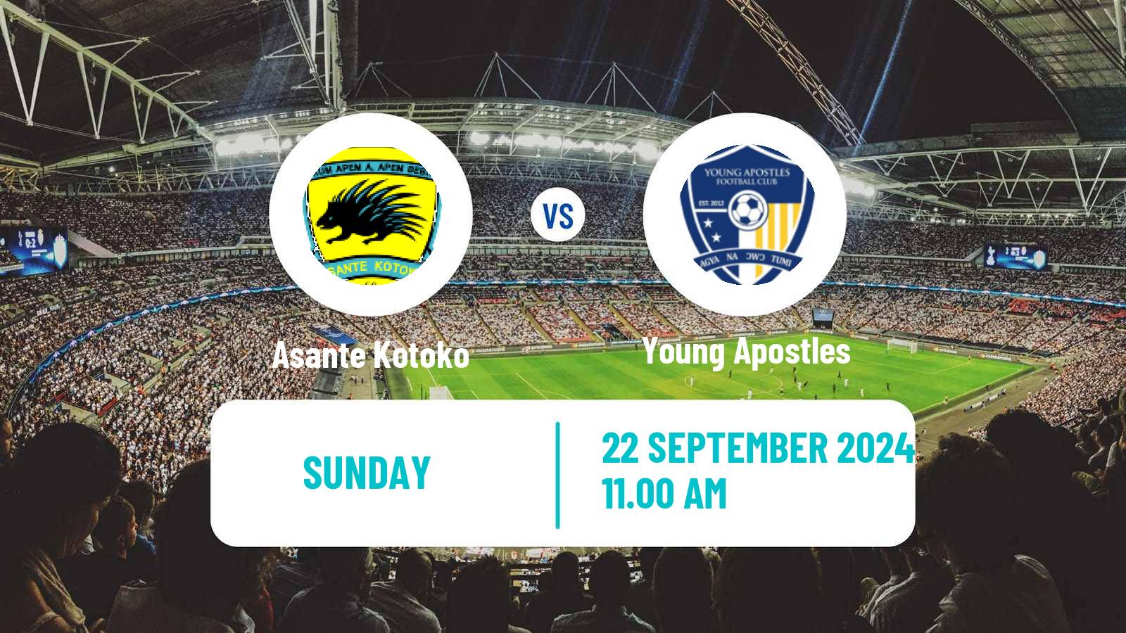 Soccer Ghanaian Premier League Asante Kotoko - Young Apostles