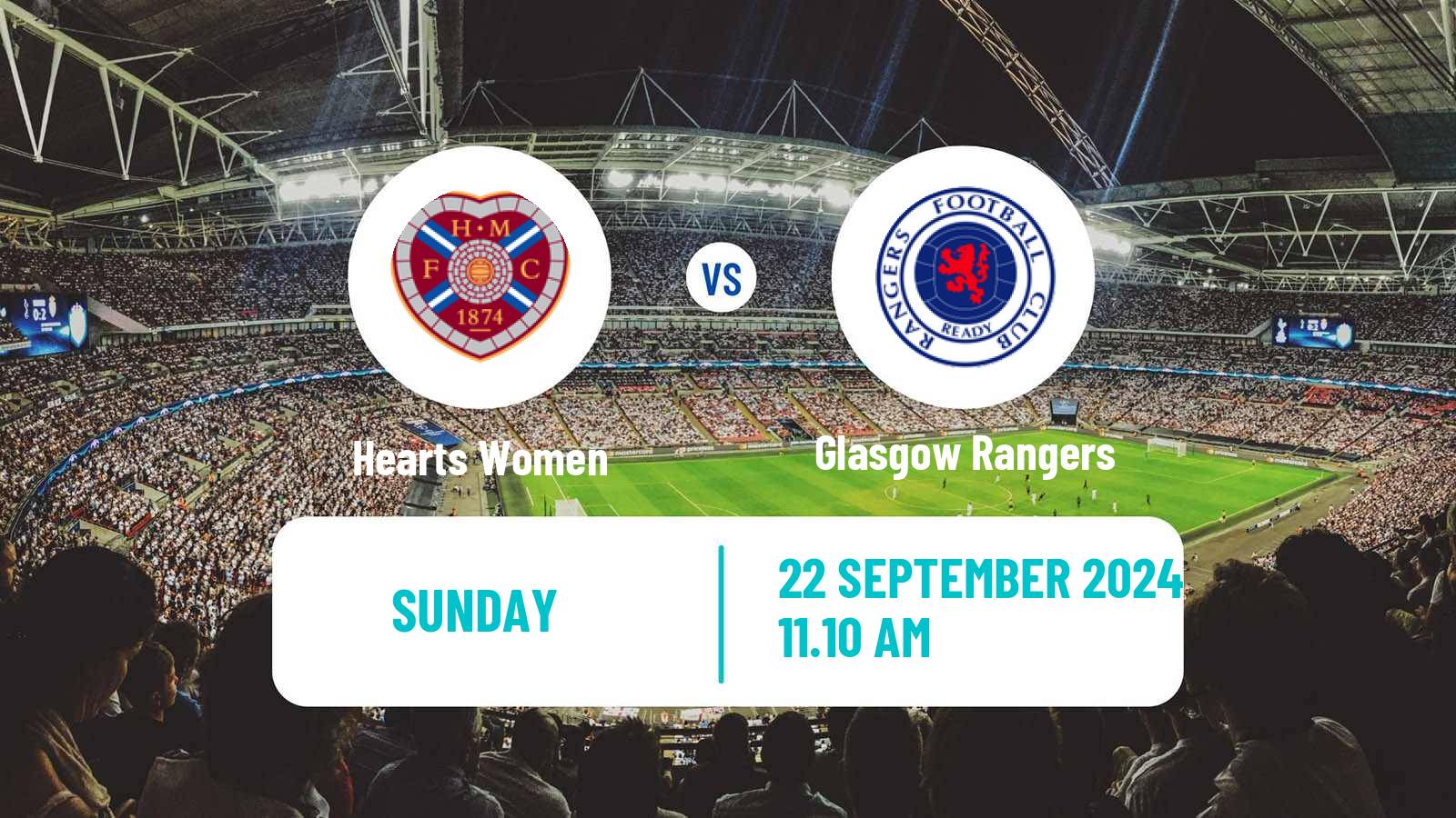 Soccer Scottish SWPL 1 Women Hearts - Glasgow Rangers