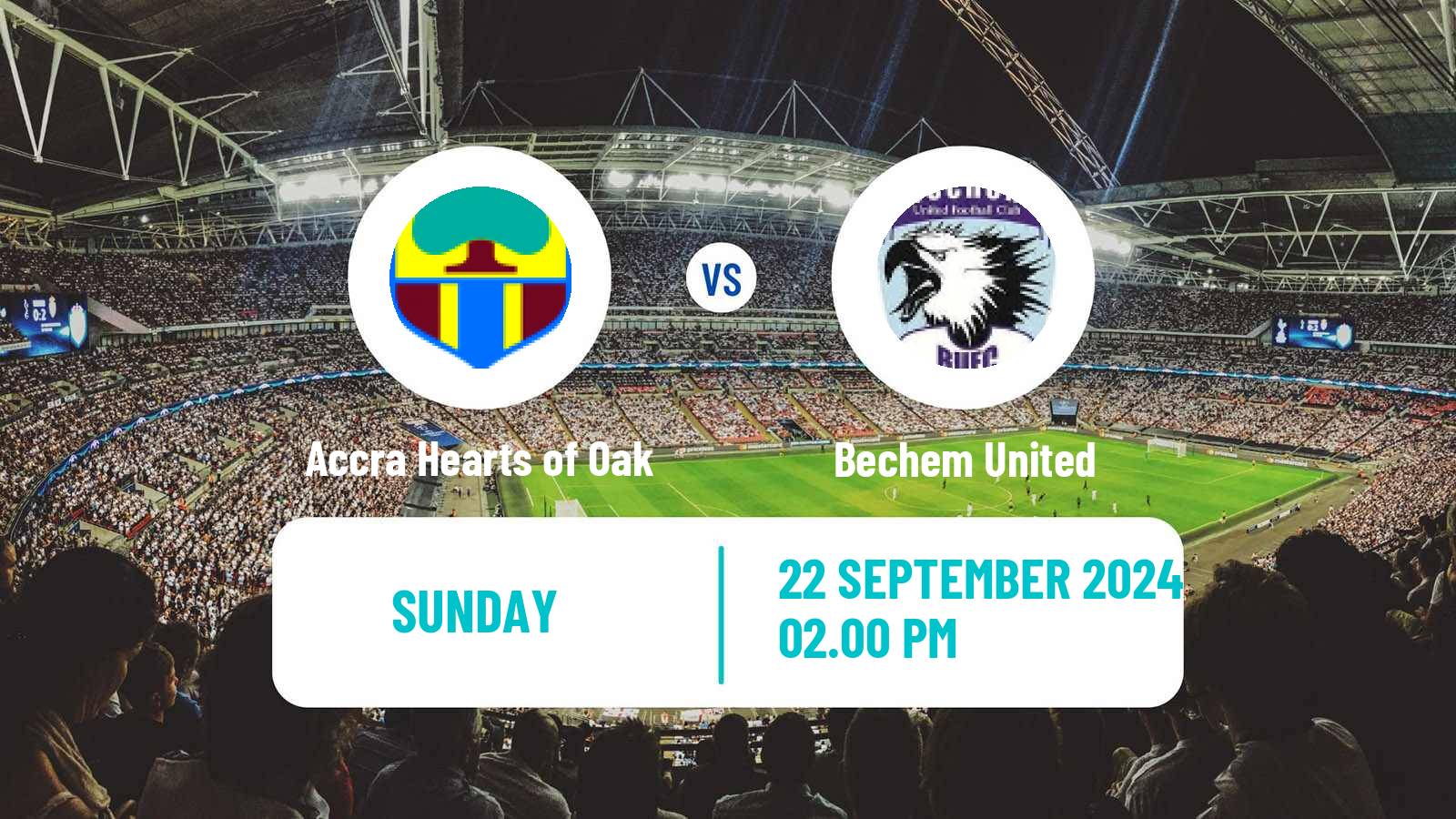 Soccer Ghanaian Premier League Accra Hearts of Oak - Bechem United