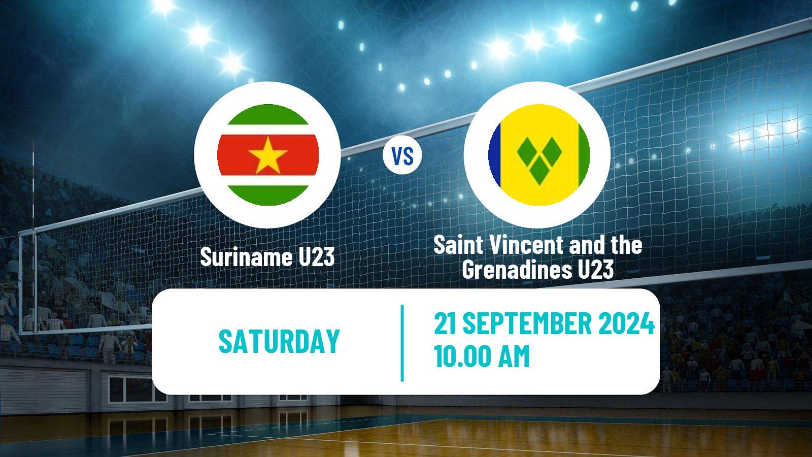 Volleyball Pan-American Cup U23 Volleyball Suriname U23 - Saint Vincent and the Grenadines U23