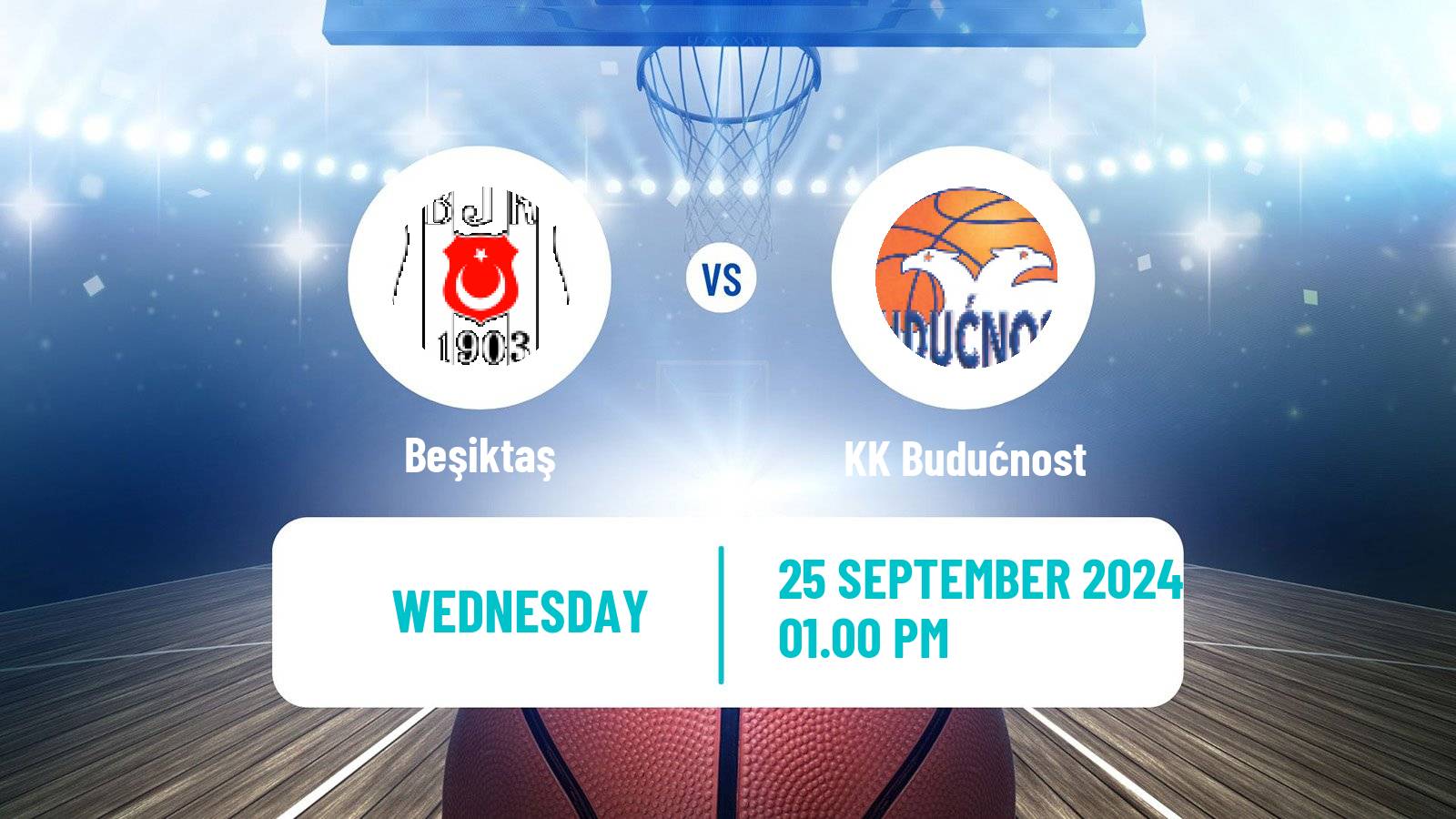 Basketball Eurocup Beşiktaş - KK Budućnost