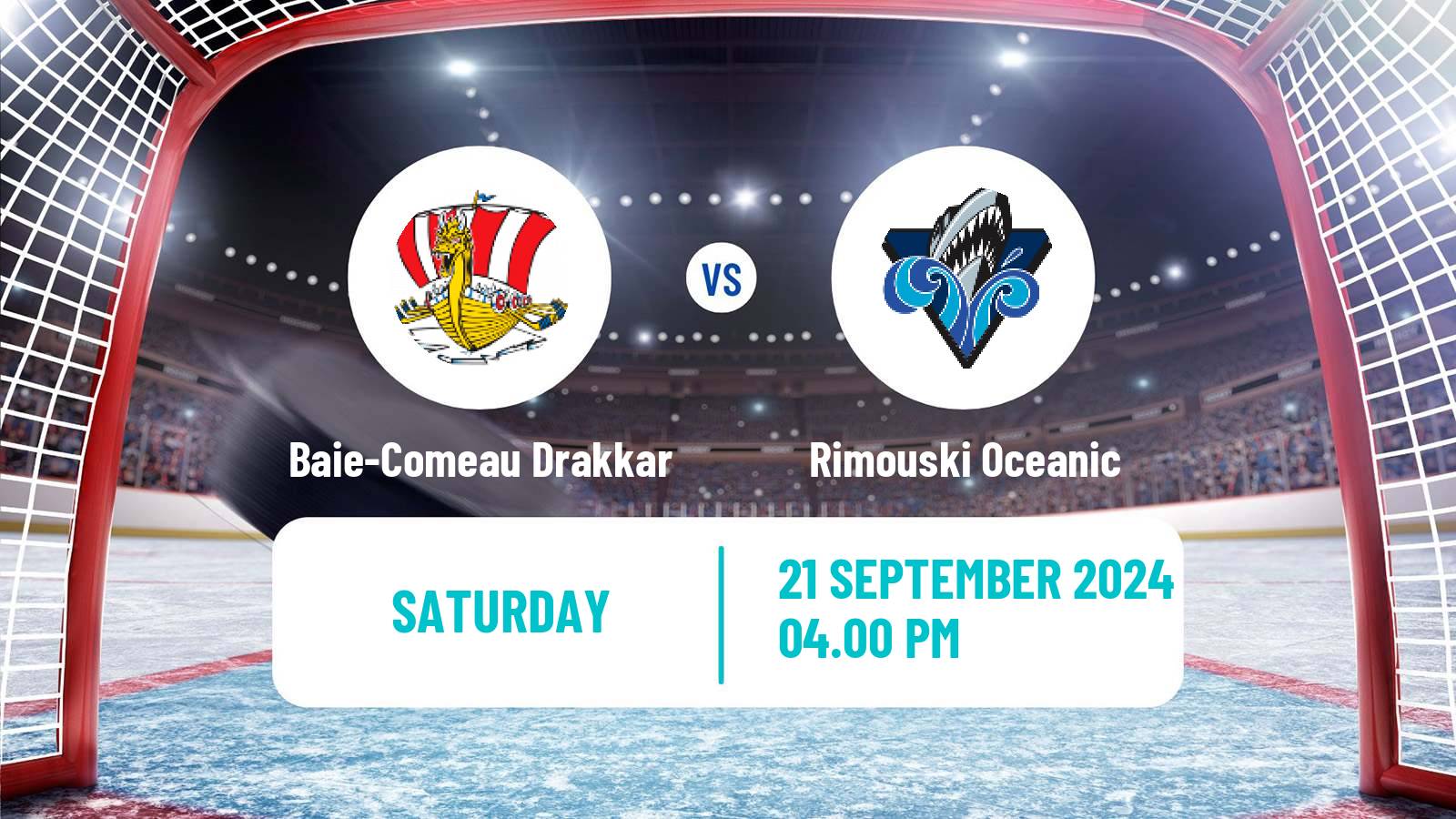 Hockey QMJHL Baie-Comeau Drakkar - Rimouski Oceanic