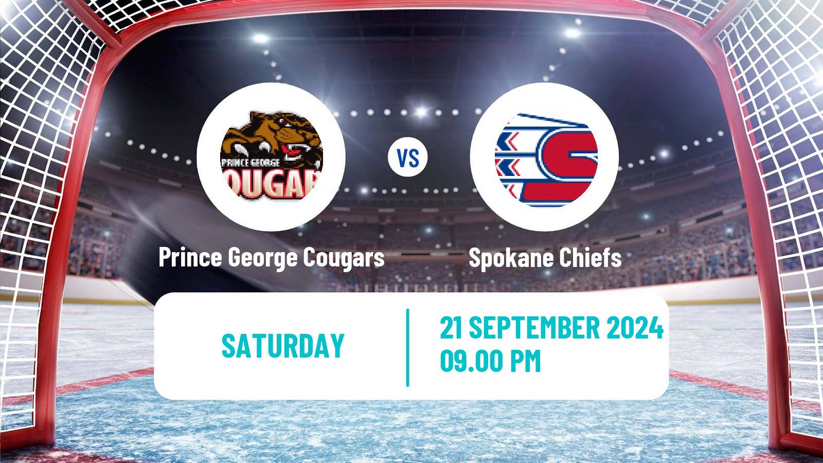 Hockey WHL Prince George Cougars - Spokane Chiefs