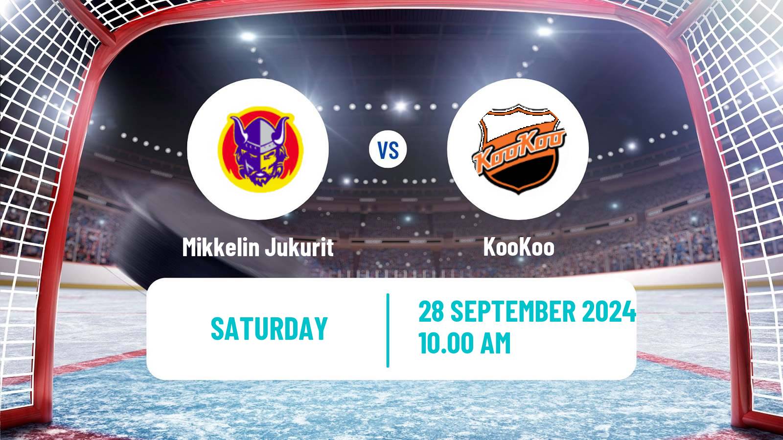 Hockey Finnish SM-liiga Mikkelin Jukurit - KooKoo