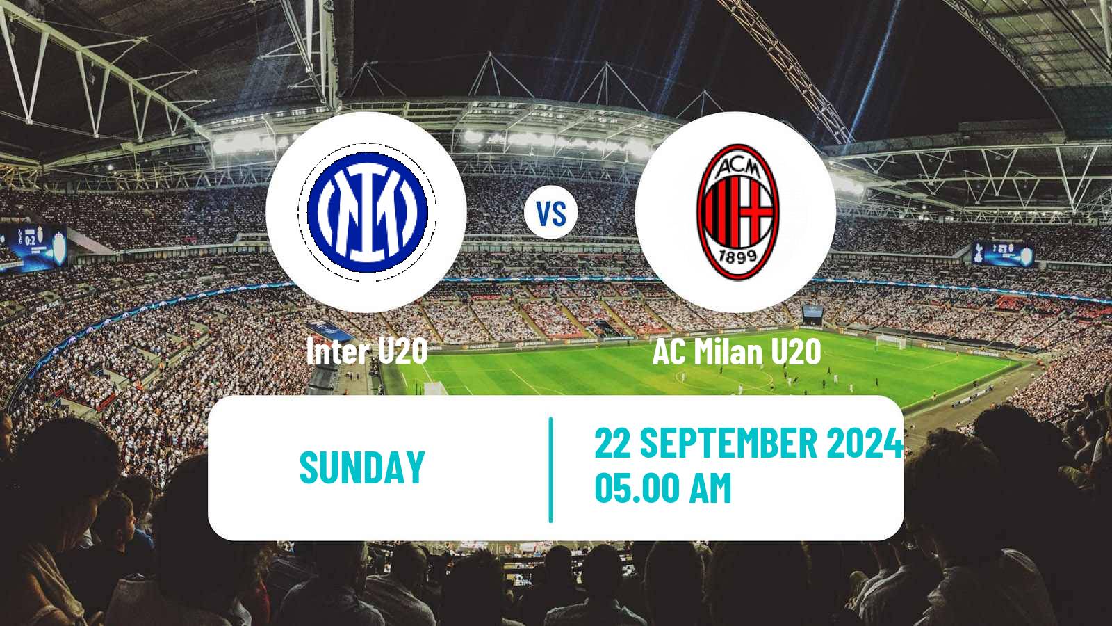 Soccer Italian Primavera 1 Inter U20 - Milan U20