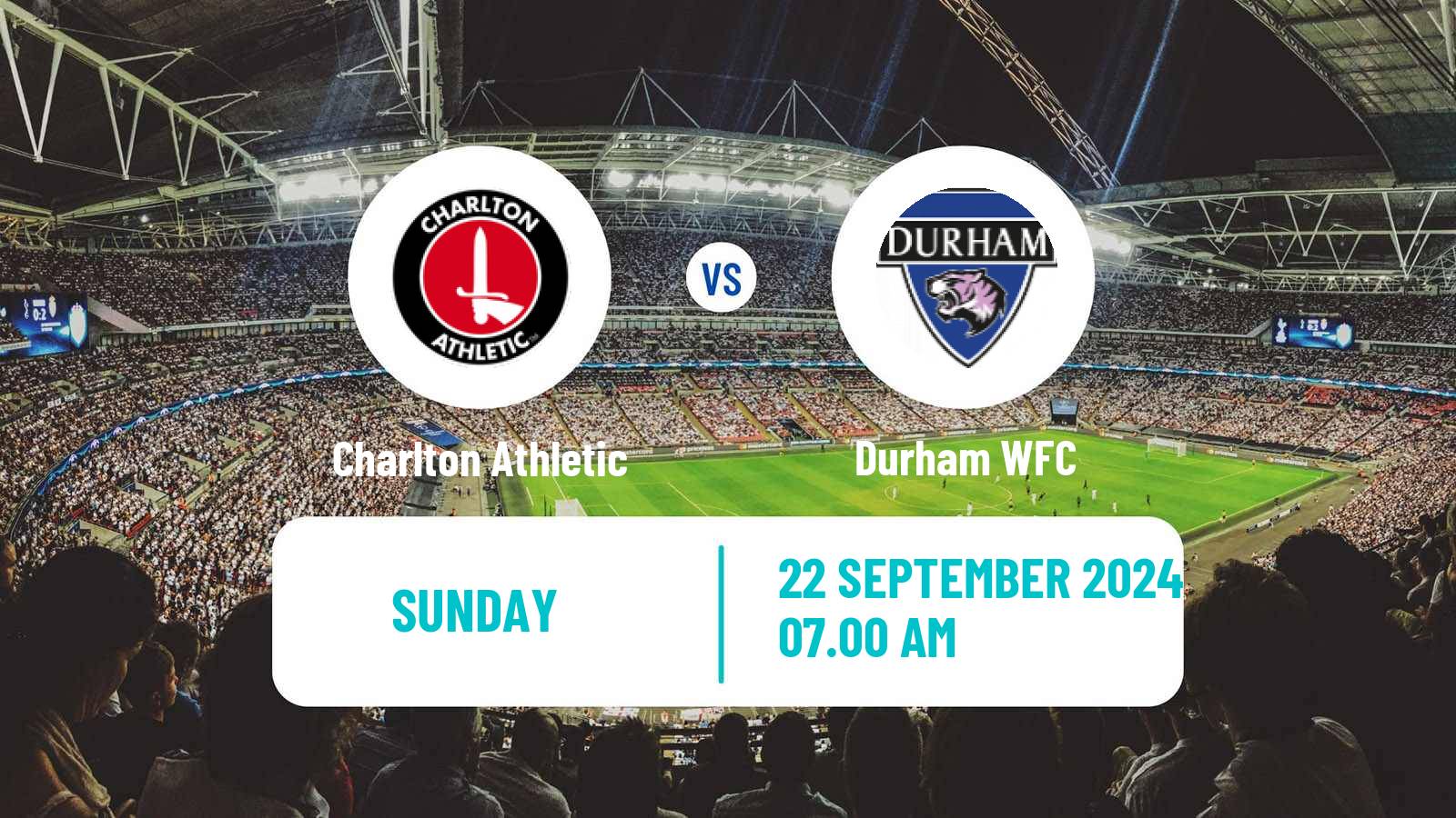 Soccer English Women Championship Charlton Athletic - Durham