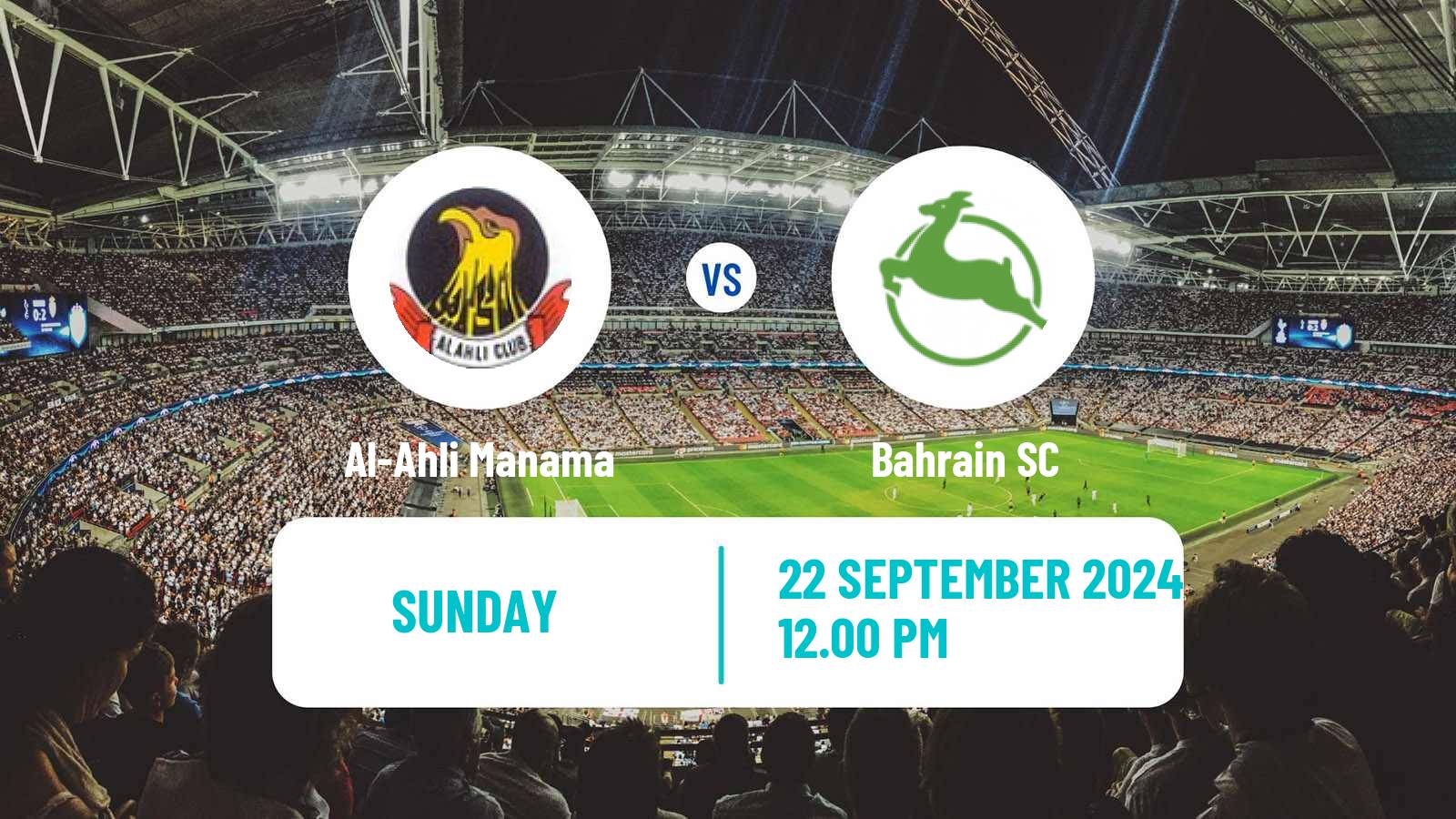 Soccer Bahraini Premier League Al-Ahli Manama - Bahrain SC