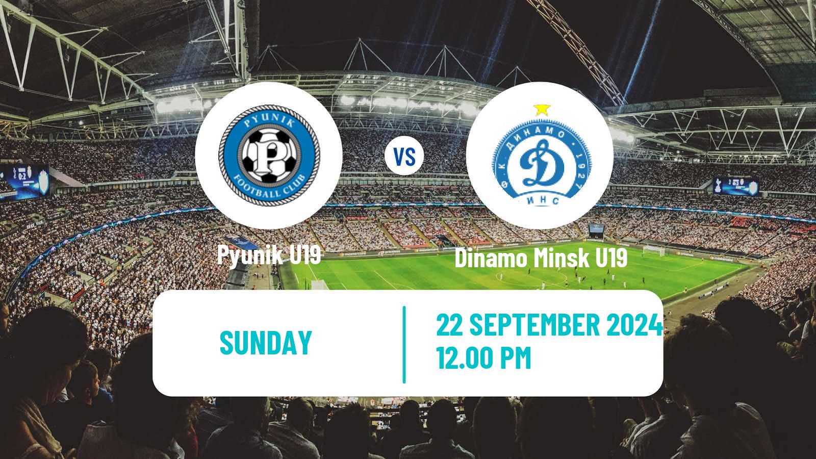 Soccer UEFA Youth League Pyunik U19 - Dinamo Minsk U19