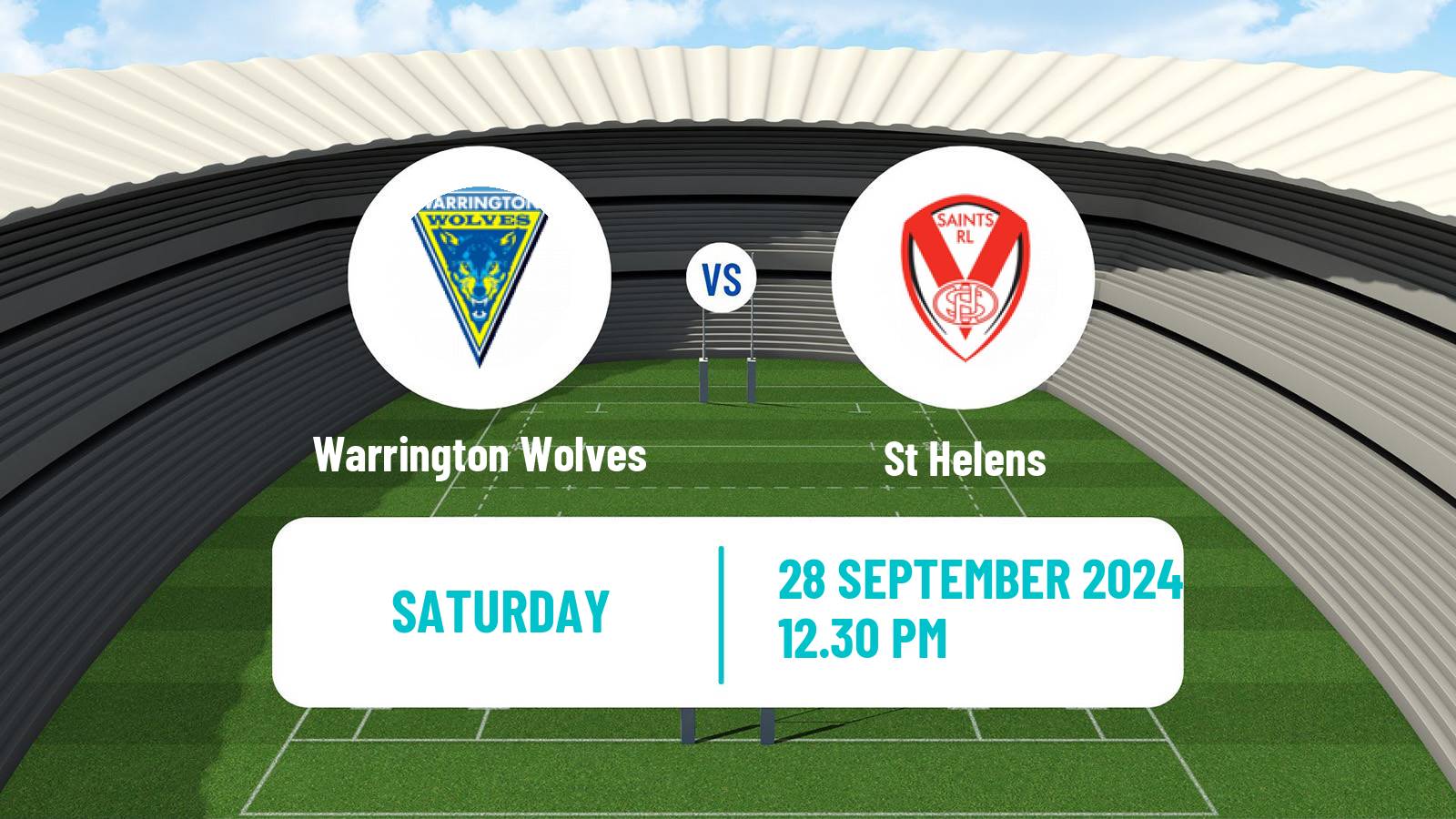 Rugby league Super League Rugby Warrington Wolves - St Helens