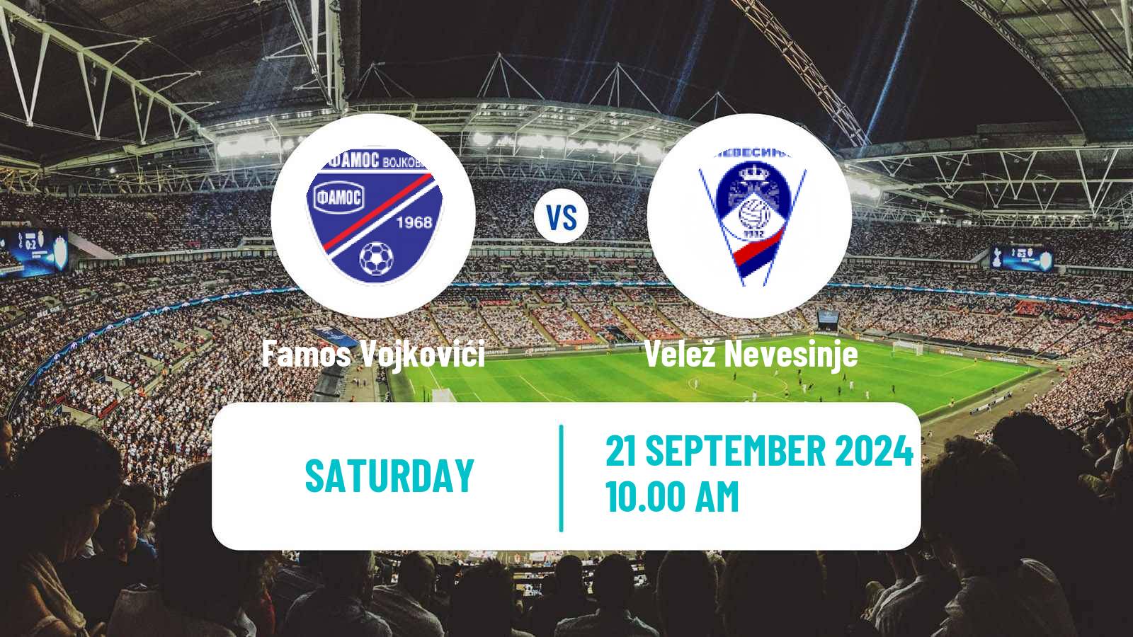 Soccer Bosnian Prva Liga RS Famos Vojkovići - Velež Nevesinje