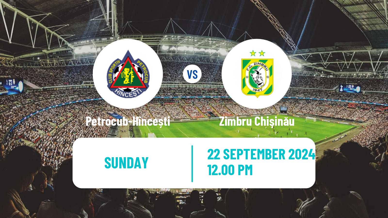 Soccer Moldovan Super Liga Petrocub-Hîncești - Zimbru Chişinău