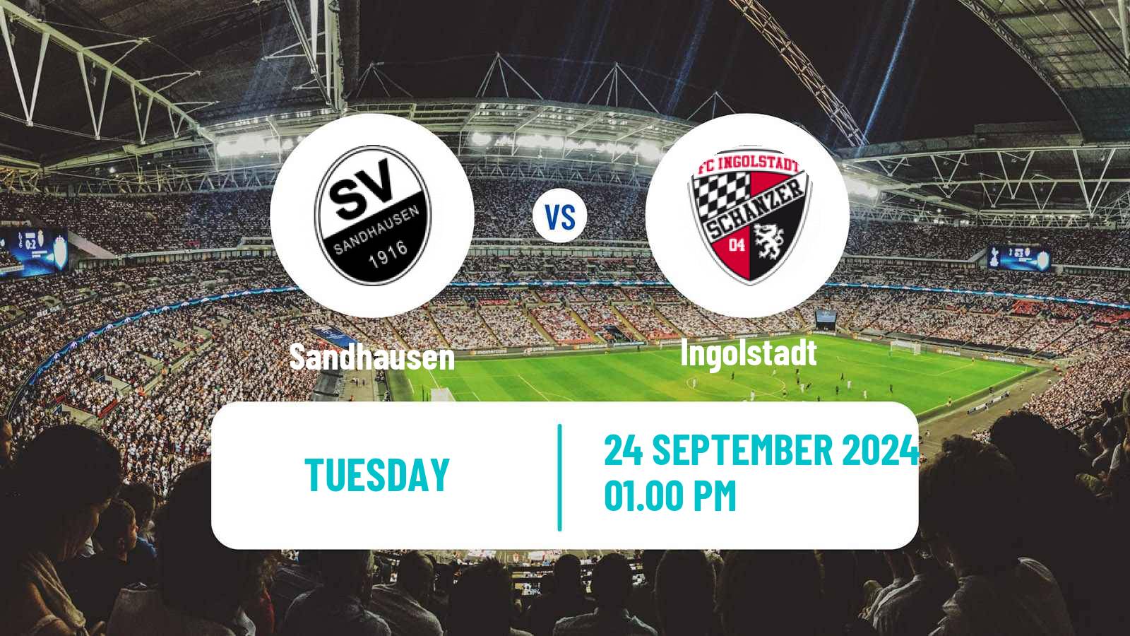 Soccer German 3 Bundesliga Sandhausen - Ingolstadt