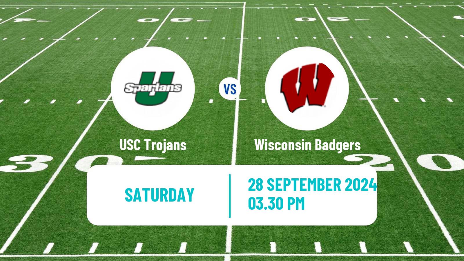 American football NCAA College Football USC Trojans - Wisconsin Badgers