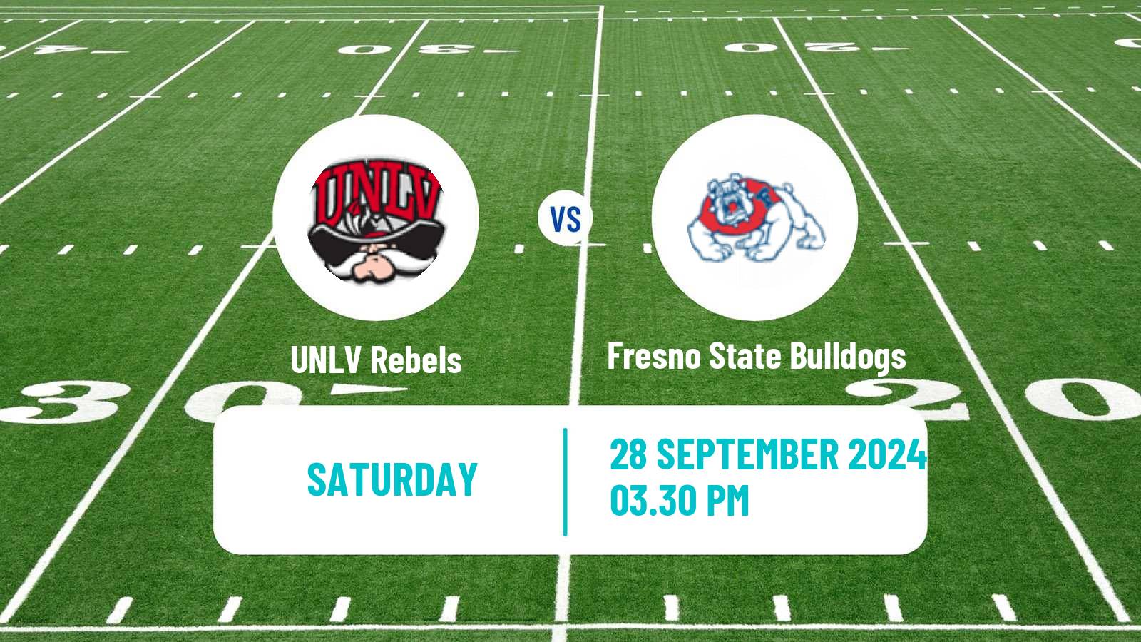 American football NCAA College Football UNLV Rebels - Fresno State Bulldogs