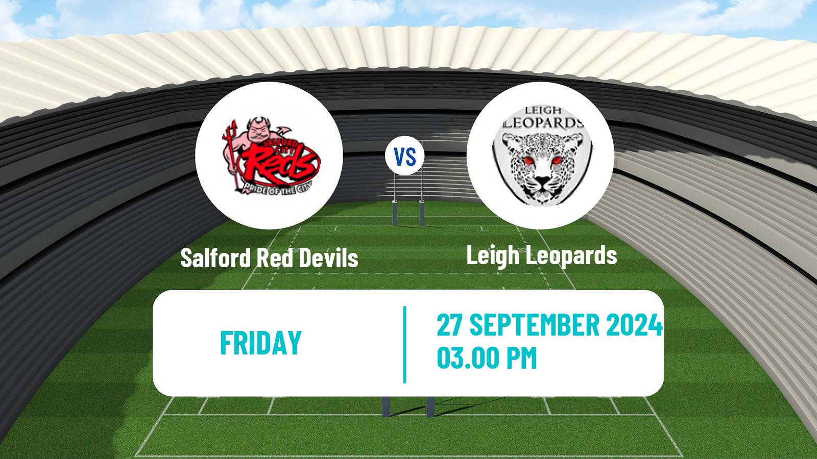 Rugby league Super League Rugby Salford Red Devils - Leigh Leopards