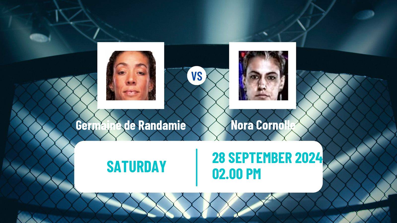 MMA Bantamweight UFC Women Germaine de Randamie - Nora Cornolle