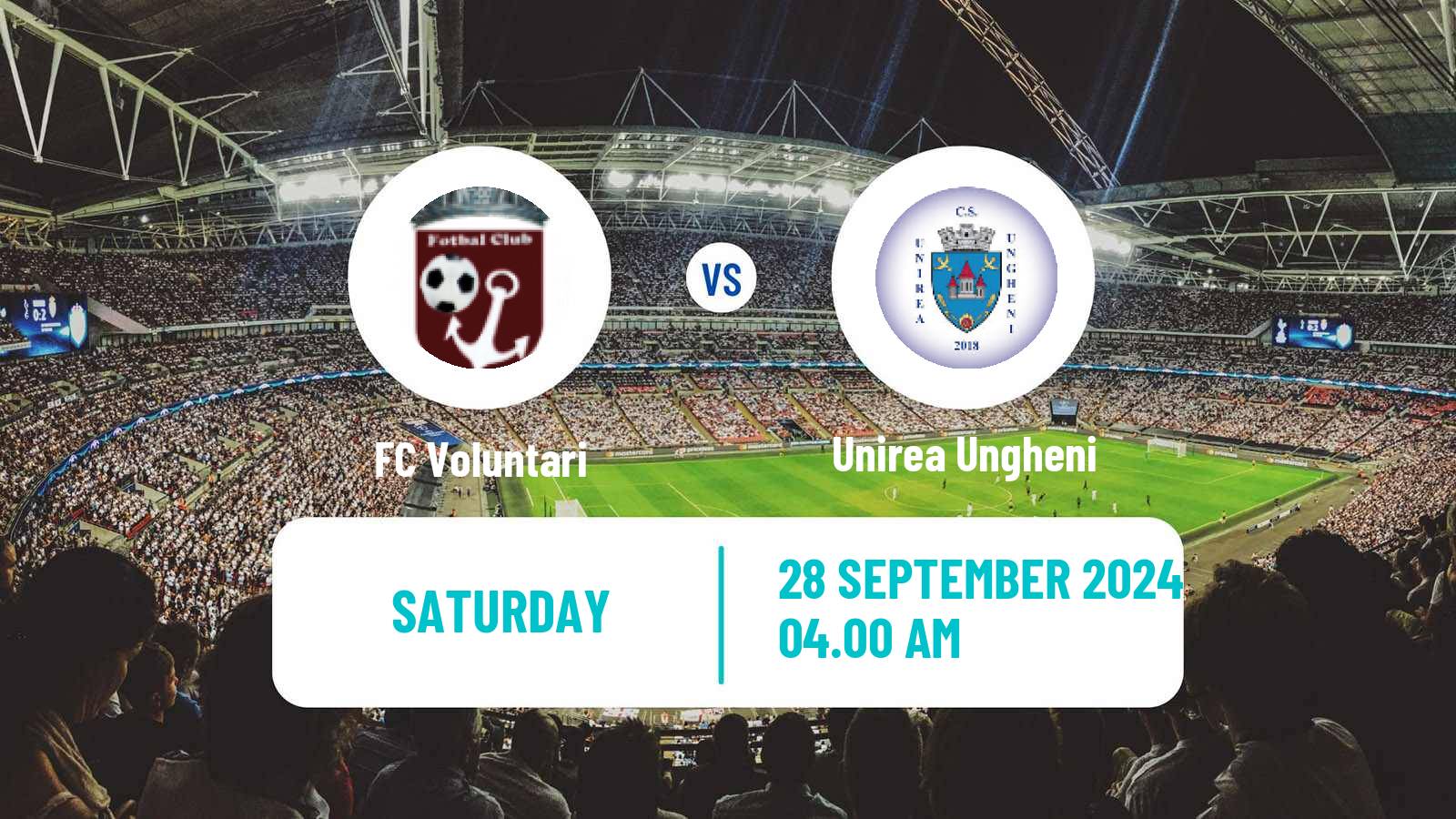 Soccer Romanian Division 2 Voluntari - Unirea Ungheni