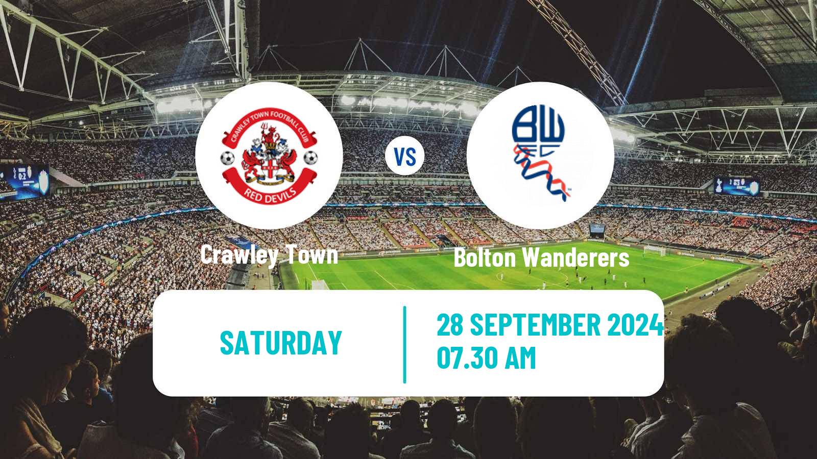 Soccer English League One Crawley Town - Bolton Wanderers