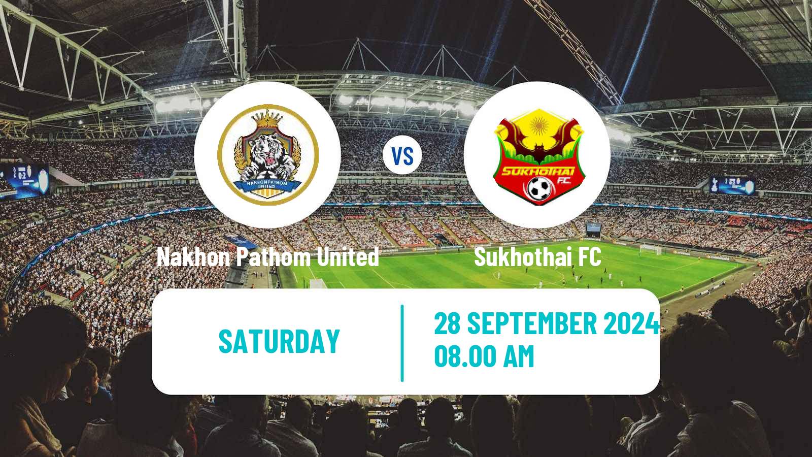 Soccer Thai League 1 Nakhon Pathom United - Sukhothai