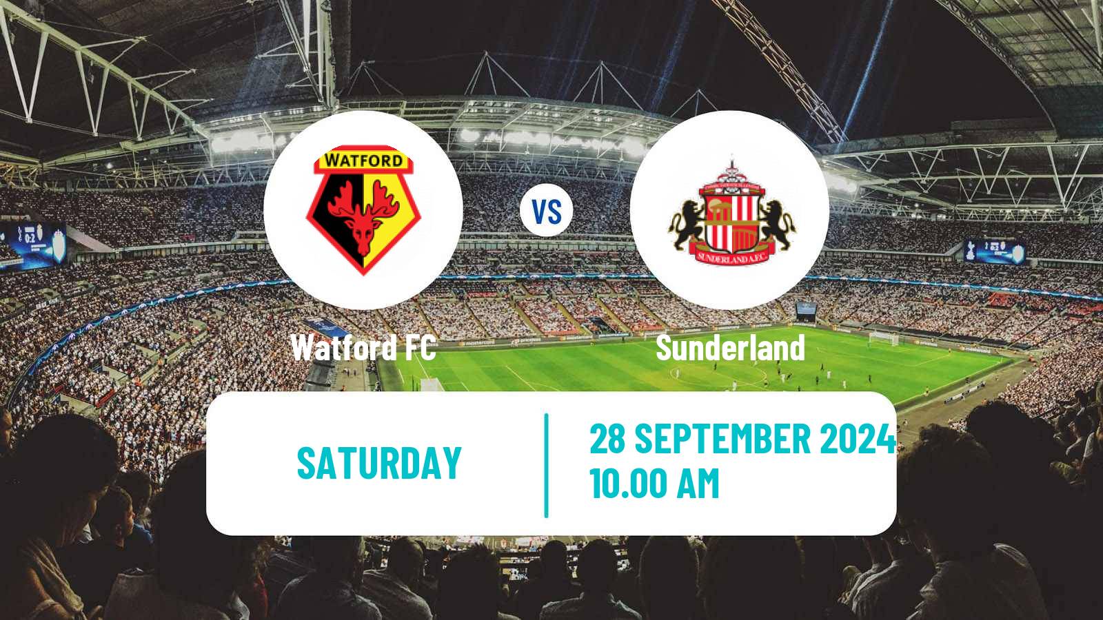 Soccer English League Championship Watford - Sunderland