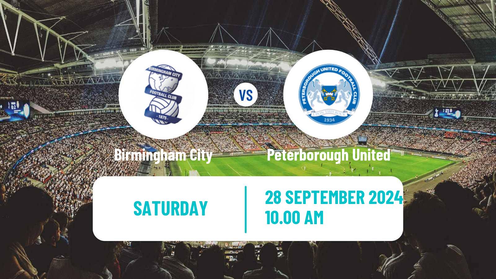 Soccer English League One Birmingham City - Peterborough United