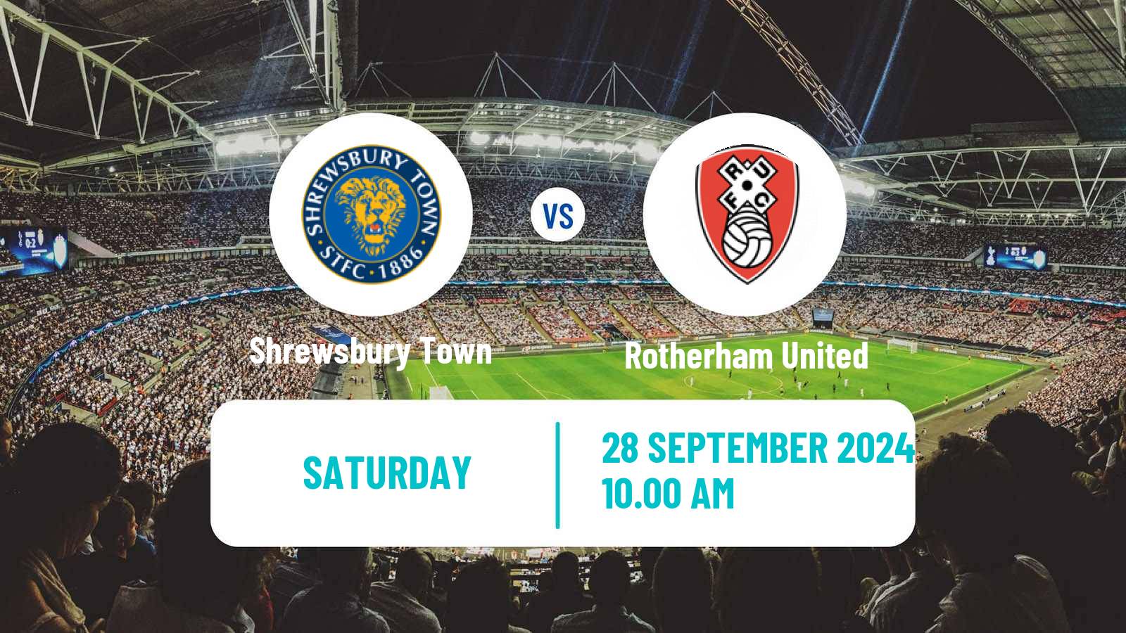 Soccer English League One Shrewsbury Town - Rotherham United