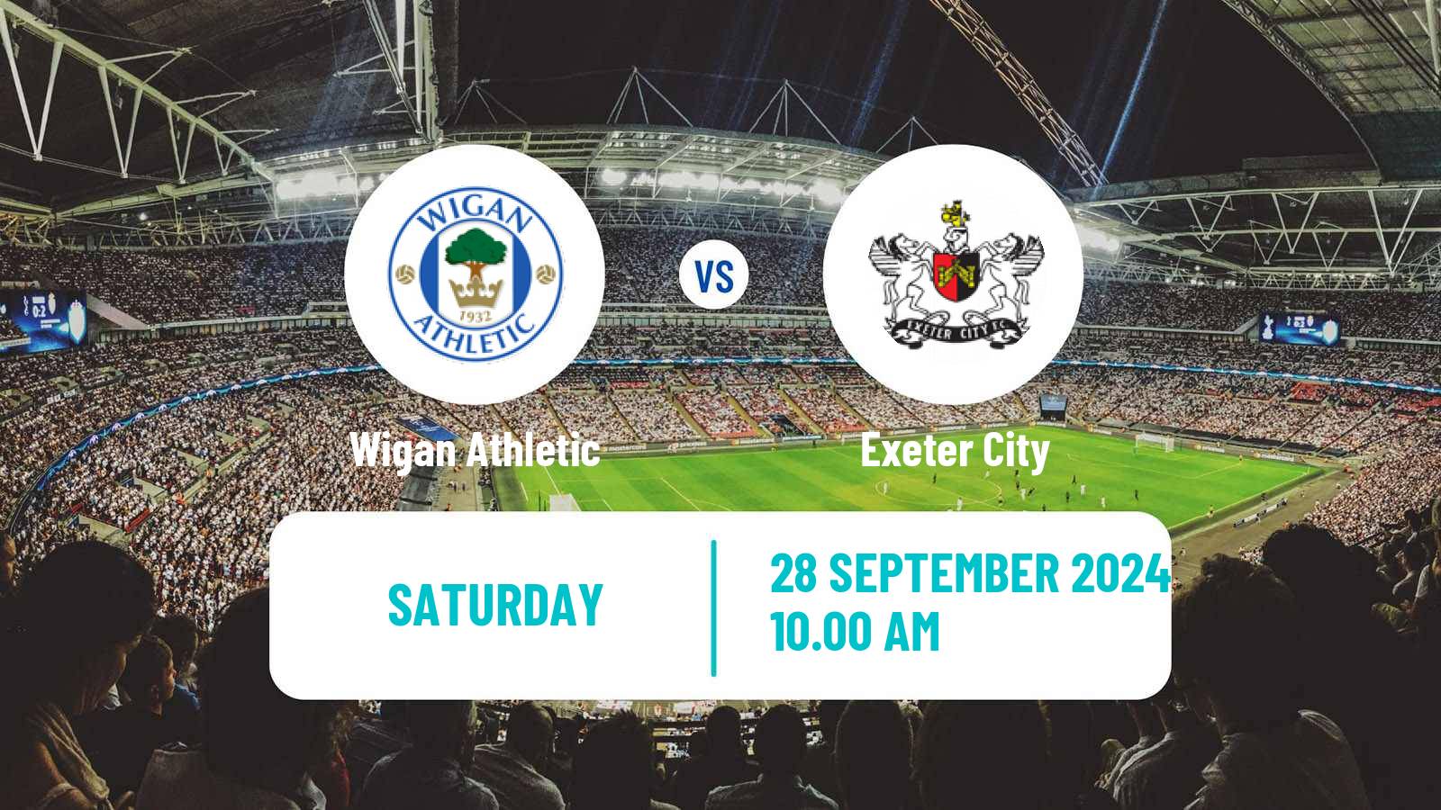 Soccer English League One Wigan Athletic - Exeter City